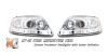 Ford Expedition 1997-2002  Chrome 1pc W/ Halo Projector Headlights