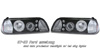 Ford Mustang 1987-1993 Black Projector Headlights w/ Halo