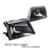 Ford Ranger 1998-2002  Black Euro Crystal Headlights