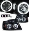 Ford F150 2004-2008  Black W/ccfl Halo Projector Headlights