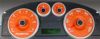 Ford Fusion 2006-2009  Orange / Green Night Performance Dash Gauges