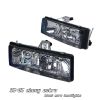 Chevrolet Astro 1995-2005  Black Euro Crystal Headlights