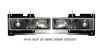 Chevrolet Full Size Pickup 1988-1998  Smoke Euro Crystal Headlights