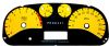 Hummer H3 2006-2009  Yellow / White Night Performance Dash Gauges