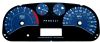 Hummer H3 2006-2009  Blue / White Night Performance Dash Gauges