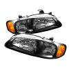 Nissan Sentra 2000-2003 Black Euro Crystal Headlights 