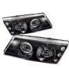 Nissan Sentra 1995-1998 Black Euro Crystal Headlights 