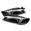 Pontiac Grand Prix 1997-2003 Black Euro Crystal Headlights 