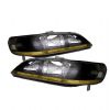 Honda Accord 1998-2002 Black Euro Crystal Headlights 