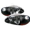 Honda Civic 1996-1998 Black Euro Crystal Headlights 