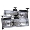 Chevrolet Full Size Pickup 1988-1998  Euro Crystal Headlights 