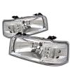 Ford Bronco 1992-1996 Chrome Euro Crystal Headlights 