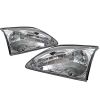 Ford Mustang 1994-1998 Chrome Euro Crystal Headlights 