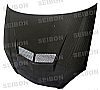 Acura RSX  2002-2006 Vsii Style Carbon Fiber Hood