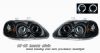 Honda Civic 1996-1998  Black W/halo Projector Headlights