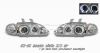 Honda Civic 1992-1995 2/3dr Chrome 1pc W/halo Projector Headlights