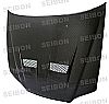 Honda Accord 2dr 1998-2002 Xt Style Carbon Fiber Hood