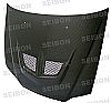 Honda Accord 4dr 1998-2002 Evo Style Carbon Fiber Hood