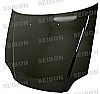 Honda Civic  1999-2000 OEM Style Carbon Fiber Hood