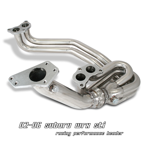 TUPARTS Exhaust System HDSSWRX021P2 Stainless Steel Exhaust Manifold Kit Replacement for 2002-2007 Impreza 