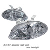 Honda del Sol 1993-1997 Chrome Housing One Peice Headlights