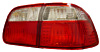 Honda Civic Sedan 99-00 JDM Red/Clear Tail Lights