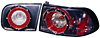 Honda Civic Coupe/Sedan 92-95 Gun Metal LED Tail Lights