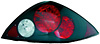 Honda Accord Coupe (2Dr) 03-05 Black LED Tail Lights