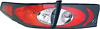 Honda Accord 2003-2005 Sedan (4DR) Black Euro Style Tail Lights