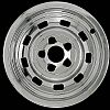 Jeep Cherokee 1984-1992 Chrome Wheel Covers, 9 Rounded Slots (15" Wheels)