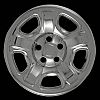 Jeep Liberty 2002-2007 Chrome Wheel Covers, 5 Raised Dimple Spokes (16