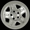 Jeep Wrangler 2002-2006 Chrome Wheel Covers, 5 Dimpled Spokes (15