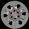 Nissan Titan 2004-2007 Chrome Wheel Covers, 6 Rounded Triangles (17