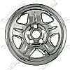 Jeep Wrangler  1997-2001 Chrome Wheel Covers, 5 Dimpled Spokes (15" Wheels)