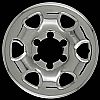Nissan Frontier 1999-2004 Chrome Wheel Covers, 6 Rounded Triangles (15