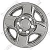 Nissan Frontier  2000-2002 Chrome Wheel Covers, 4 Rounded Spokes (16" Wheels)