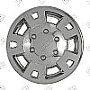 Chevrolet Colorado 2004-2008 Chrome Wheel Covers, 5 Flat Spokes W Dimple (15