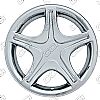 Ford Mustang 1999-2004 Chrome Wheel Covers, 5 Star With Indent (17