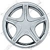 Ford Mustang  1999-2004 Chrome Wheel Covers, 5 Star With Indent (17" Wheels)