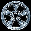 Ford Mustang 1994-2004 Chrome Wheel Covers, 5 Funnel Spokes (17