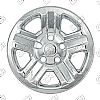 Jeep Wrangler 2007-2011 Chrome Wheel Covers, 5 Indented Spk- Sport (16