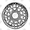 Ford Crown Victoria  1998-2002, 16" Lacy Spoke Chrome Wheel Covers