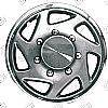 Ford E-Series  1996-2012, 16" Silver W/ Chrome Ring Wheel Covers