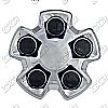 thumbnail image 2 of Set Of 4 Chrome Steel Wheel Center Caps For 2010-2013 Chevrolet Camaro 2 of 3