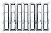 Jeep Wrangler  1997-2006 (7 Piece) Chrome Front Grille