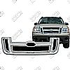 Ford Explorer Sport Trac Xlt 2001-2005 Chrome Front Grille Overlay 