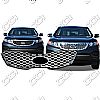 Kia Sorento Base, Lx, Ex 2011-2012 Chrome Front Grille Overlay 