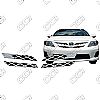 Toyota Corolla L, Le, S 2011-2013 Chrome Front Grille Overlay 