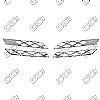 Toyota Corolla  2011-2011  Chrome Front Grille