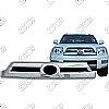 Toyota 4Runner Limited 2003-2005 Chrome Front Grille Overlay 